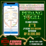 PEDANGTOGEL JACKPOT TOGEL OREGON WITHDRAW 18.000.000