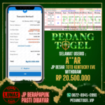 PEDANGTOGEL JACKPOT KENTUCKY EVE WITHDRAW 20.500.000