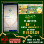 PEDANGTOGEL JACKPOT SLOT GAMES WITHDRAW 39.000.000