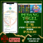 PEDANGTOGEL JACKPOT SLOT WITHDRAW 29.611.000