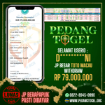 PEDANGTOGEL JACKPOT TOTO MACAU WITHDRAW 79.000.000